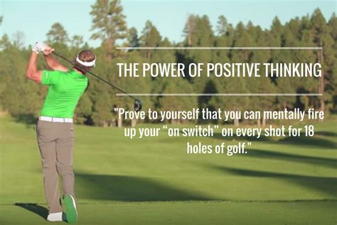 The Benefits of a Positive Golf Mindset